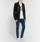 Balmain - Logo-Embossed Cotton-Gabardine Jacket - Black