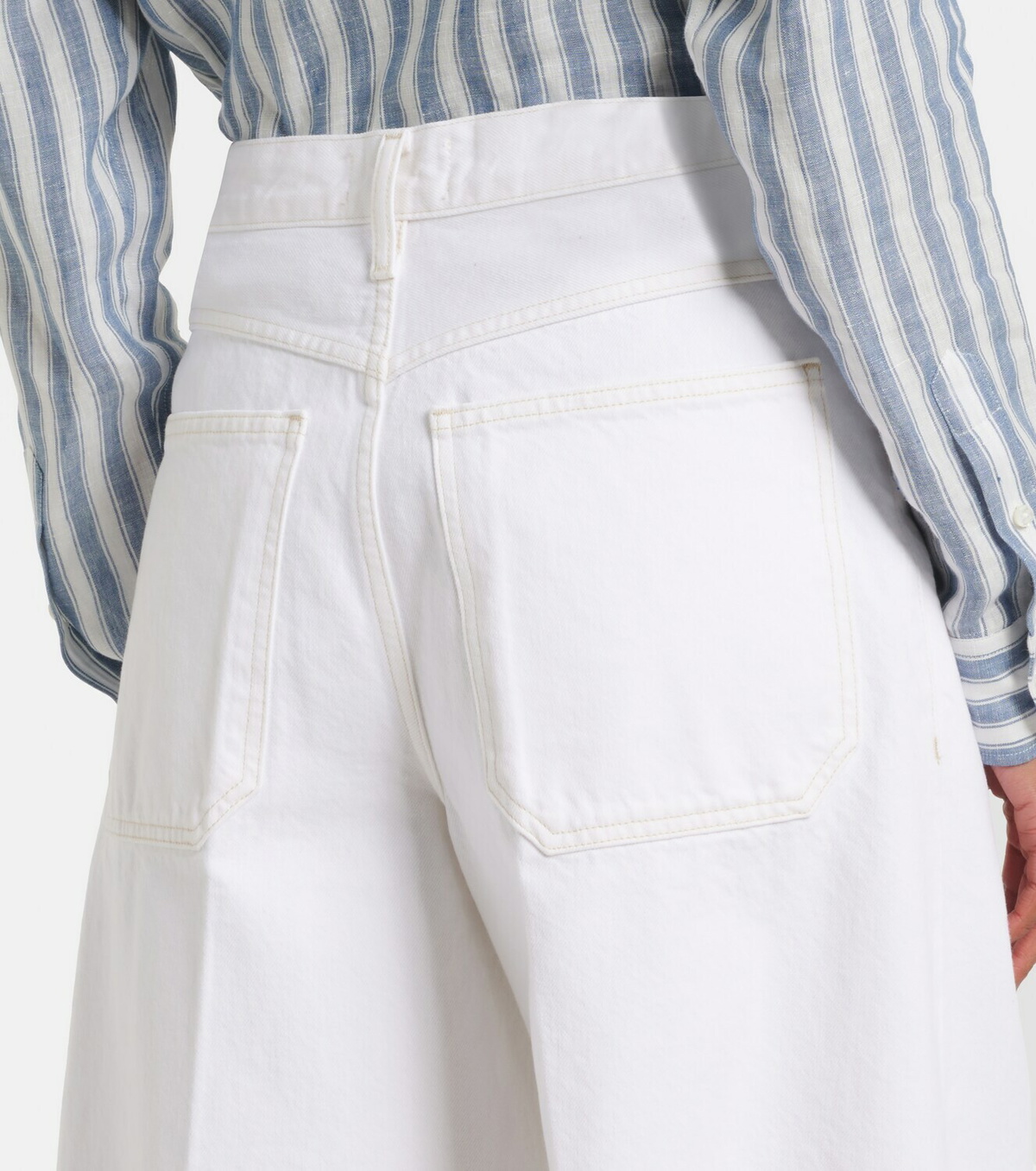 Agolde Nolan denim Bermuda shorts