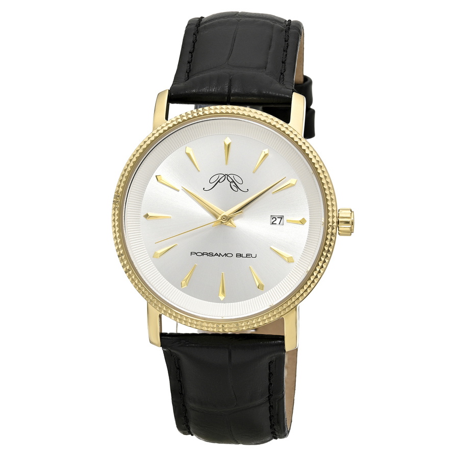 Porsamo Bleu Veritas 2 Quartz Silver Dial Mens Watch 1362DVEL