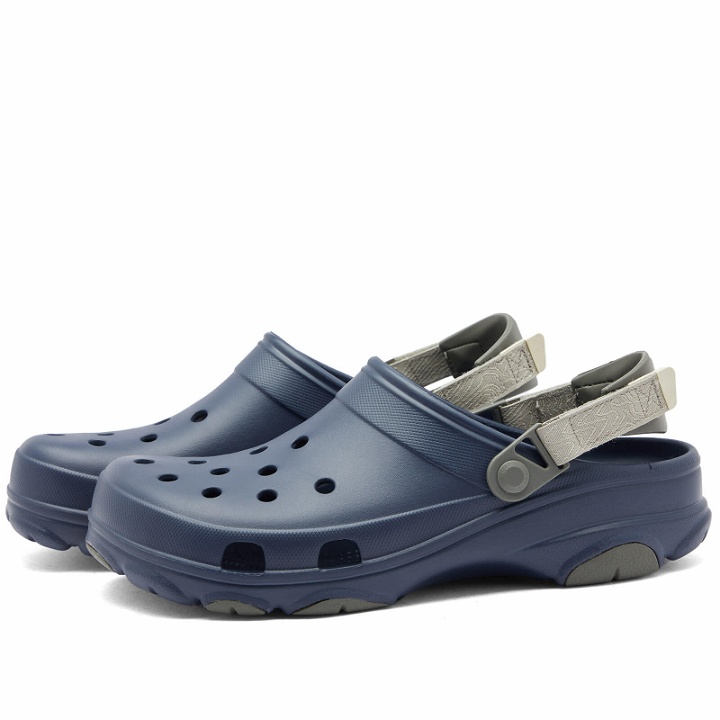 Photo: Crocs All Terrain Clog in Navy/Dusty Olive