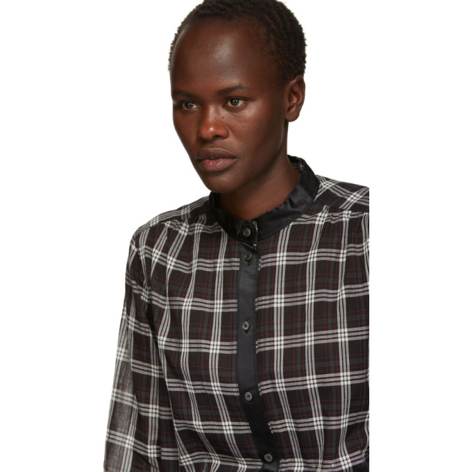 marc jacobs dress shirts Marc Jacobs The Cropped Femme Shirt in Blue Multi, Size XL