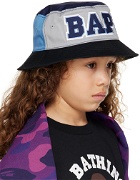 BAPE Kids Navy Colorblock Bucket Hat
