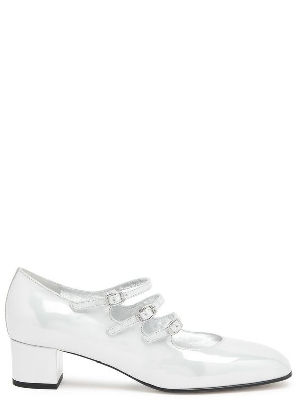 Photo: Carel Kina 40 Metallic Leather Mary Jane Pumps