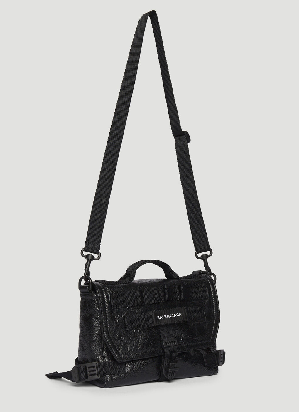 Army Messenger Small Crossbody Bag in Black Balenciaga