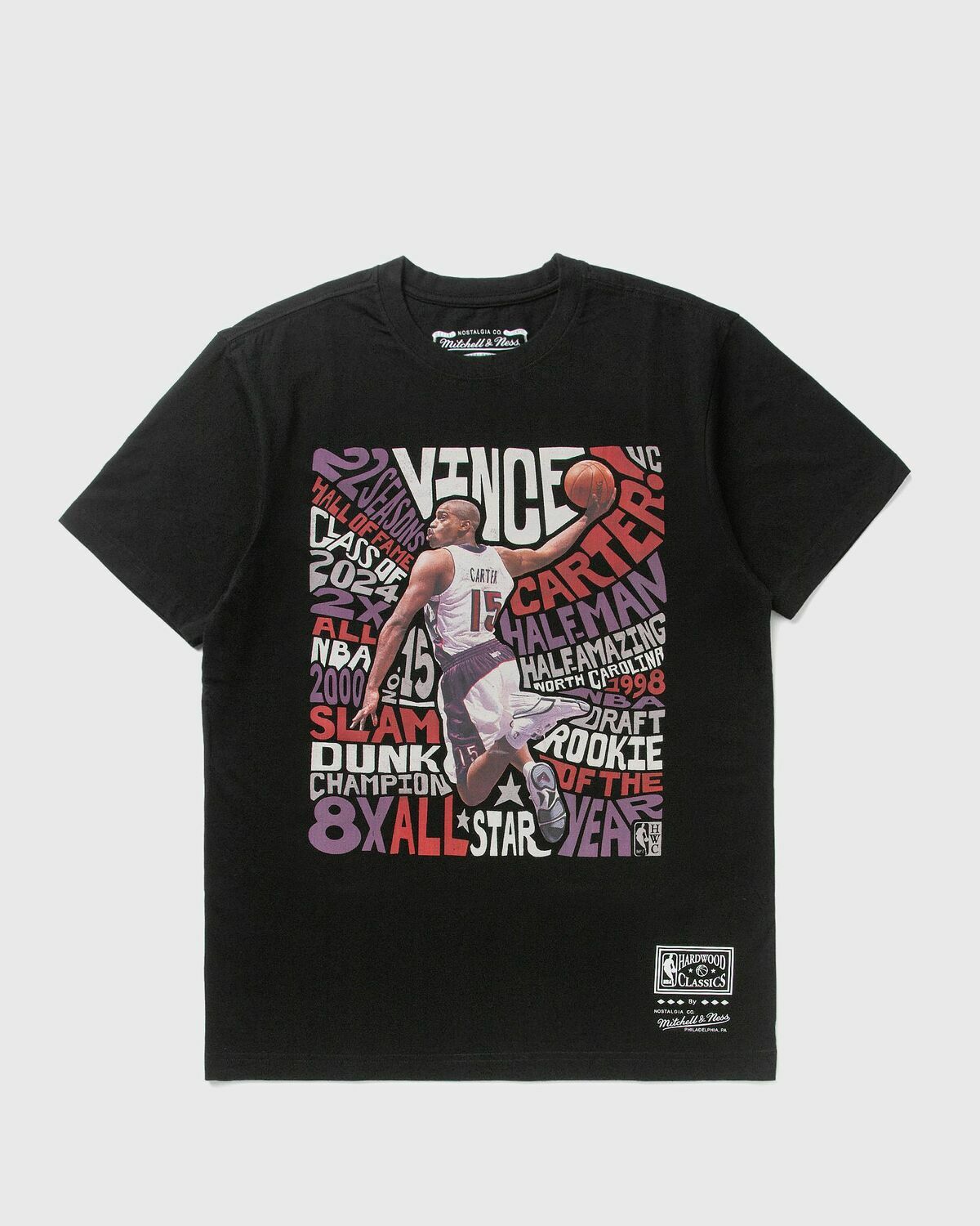 Mitchell & Ness NBA PLAYER ABSTRACT TEE TORONTO RAPTORS VINCE CARTER Black Mens Shortsleefe