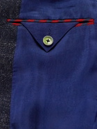 Etro - Cotton, Wool and Linen-Blend Jacquard Blazer - Blue