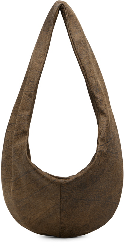 Photo: Gabriela Coll Garments Brown No.250 Crossed Leather Bag