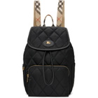 Burberry Black Horseshoe Backpack