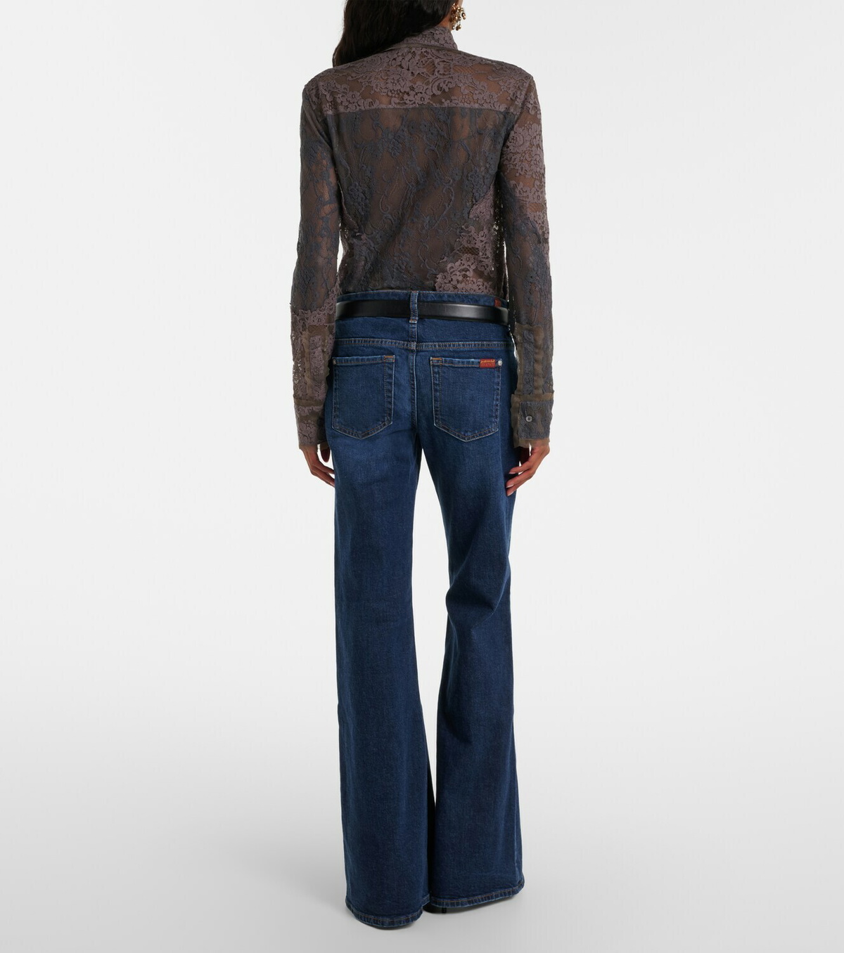 7 For All Mankind Low-rise flared jeans
