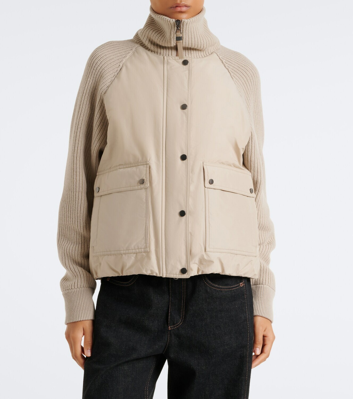 Brunello Cucinelli Wool, cashmere, and silk down jacket