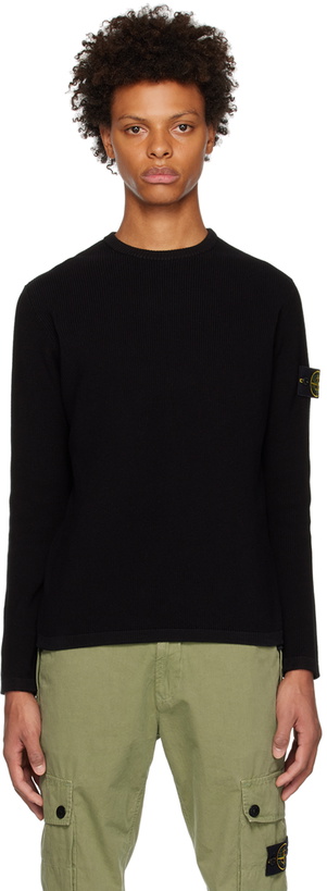 Photo: Stone Island Black Patch Crewneck