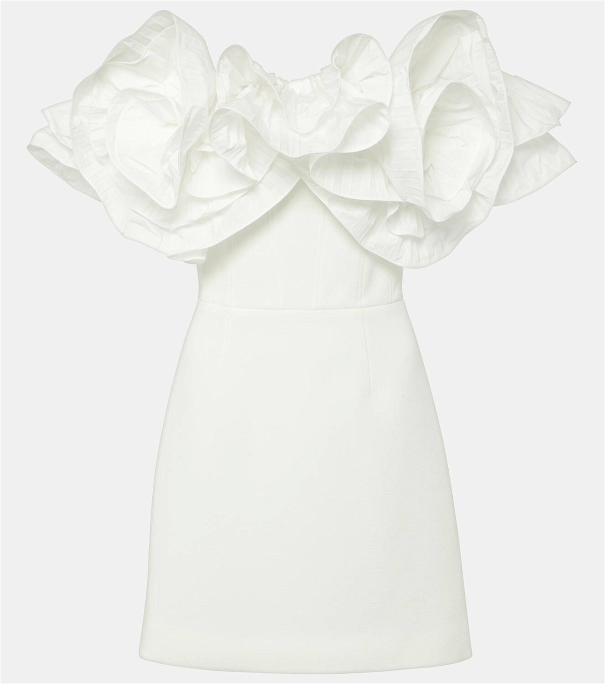Rebecca Vallance Bridal Tessa ruffled mini dress