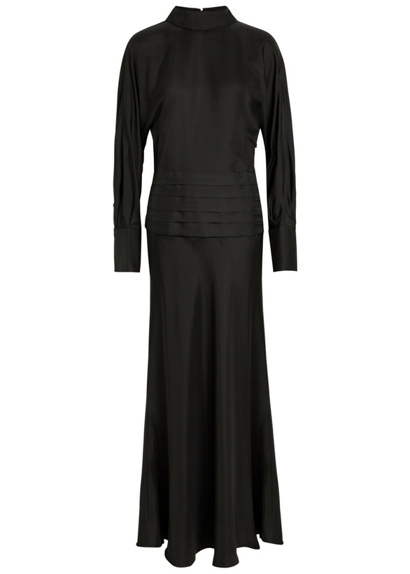 Rhe Black Halter Midi Dress Rhe Rhe Black Halter Midi Dress Rhe