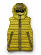 C.P. Company - Quilted Ripstop Hooded Down Gilet with Goggles - Yellow