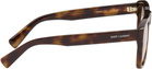 Saint Laurent Brown Oversized Square Sunglasses