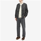 Fred Perry Men's Collarless Overshirt in Anchor Grey