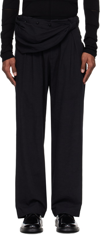 Photo: HYEIN SEO Black Seed Charm Bag Trousers
