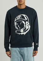 Billionaire Boys Club Astro Embellished Cotton Sweatshirt Navy