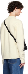 Jil Sander Off-White Crewneck Sweater