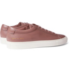 Common Projects - Achilles Pebble-Grain Leather Sneakers - Burgundy