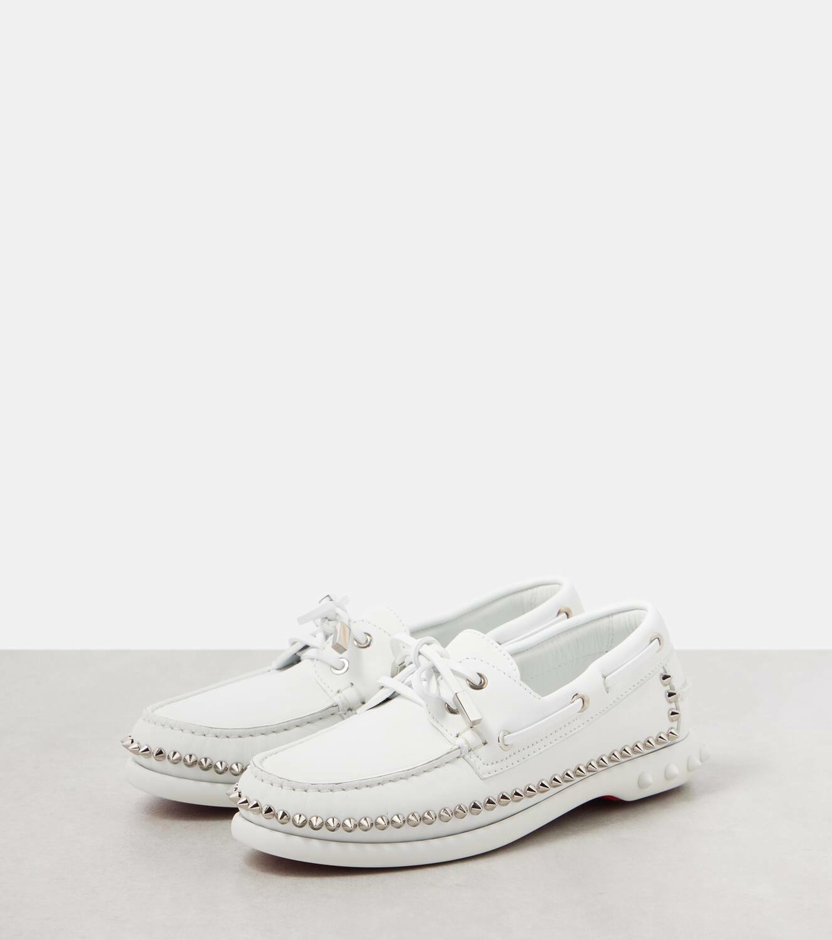 Christian Louboutin Gerockel leather boat shoes