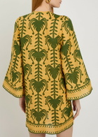 Johanna Ortiz Wild Savannah Printed Linen Tunic Yellow