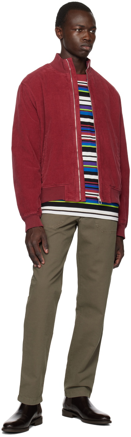 PS by Paul Smith Khaki Patch Trousers
