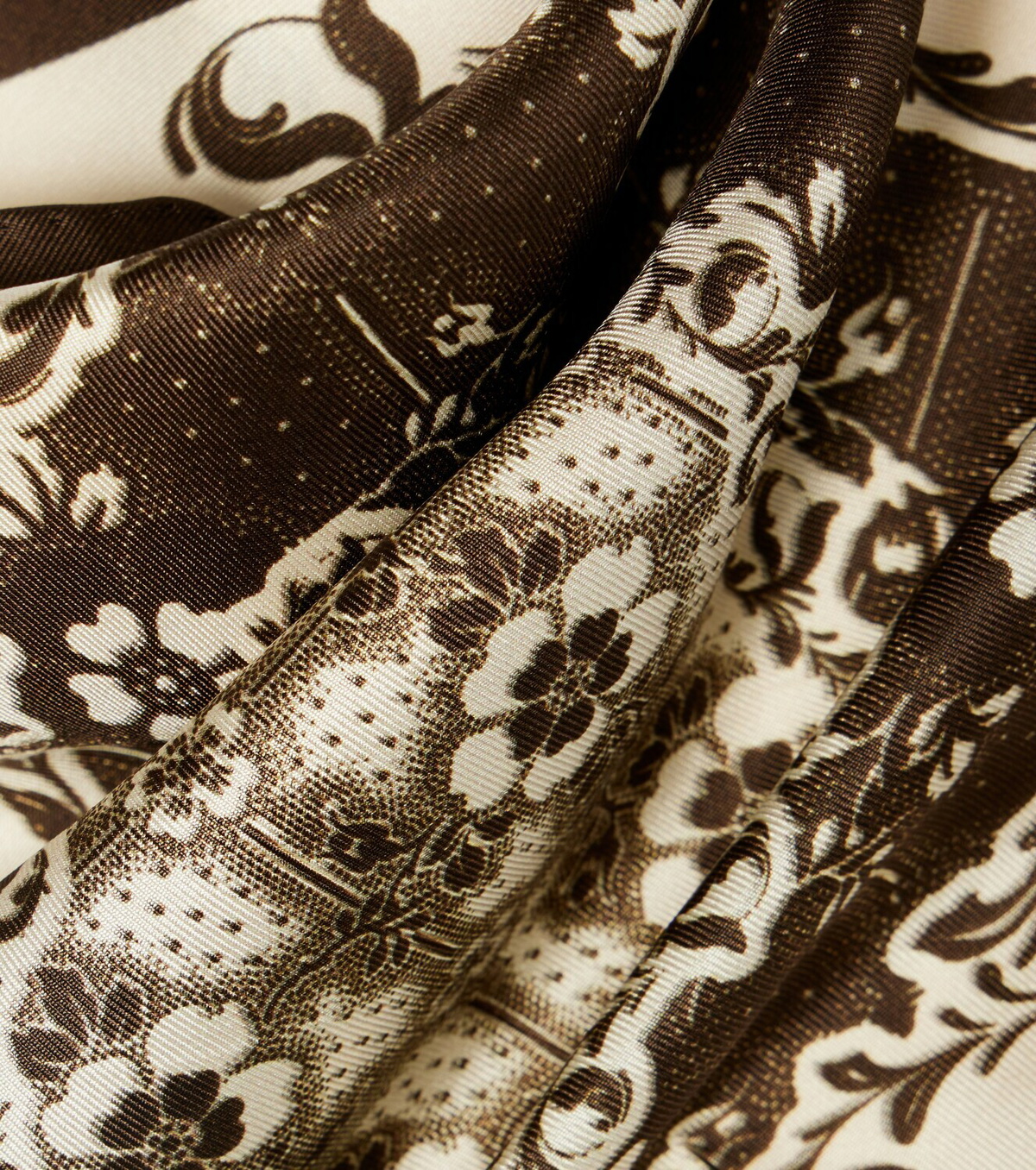 Alémais Violet floral silk scarf