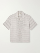 Eleventy - Striped Linen Shirt - Gray