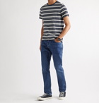 CLUB MONACO - Striped Cotton-Jersey T-Shirt - Blue