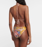 Zimmermann August printed triangle bikini