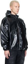 ALEXANDER DIGENOVA Black Coated Windbreaker Jacket