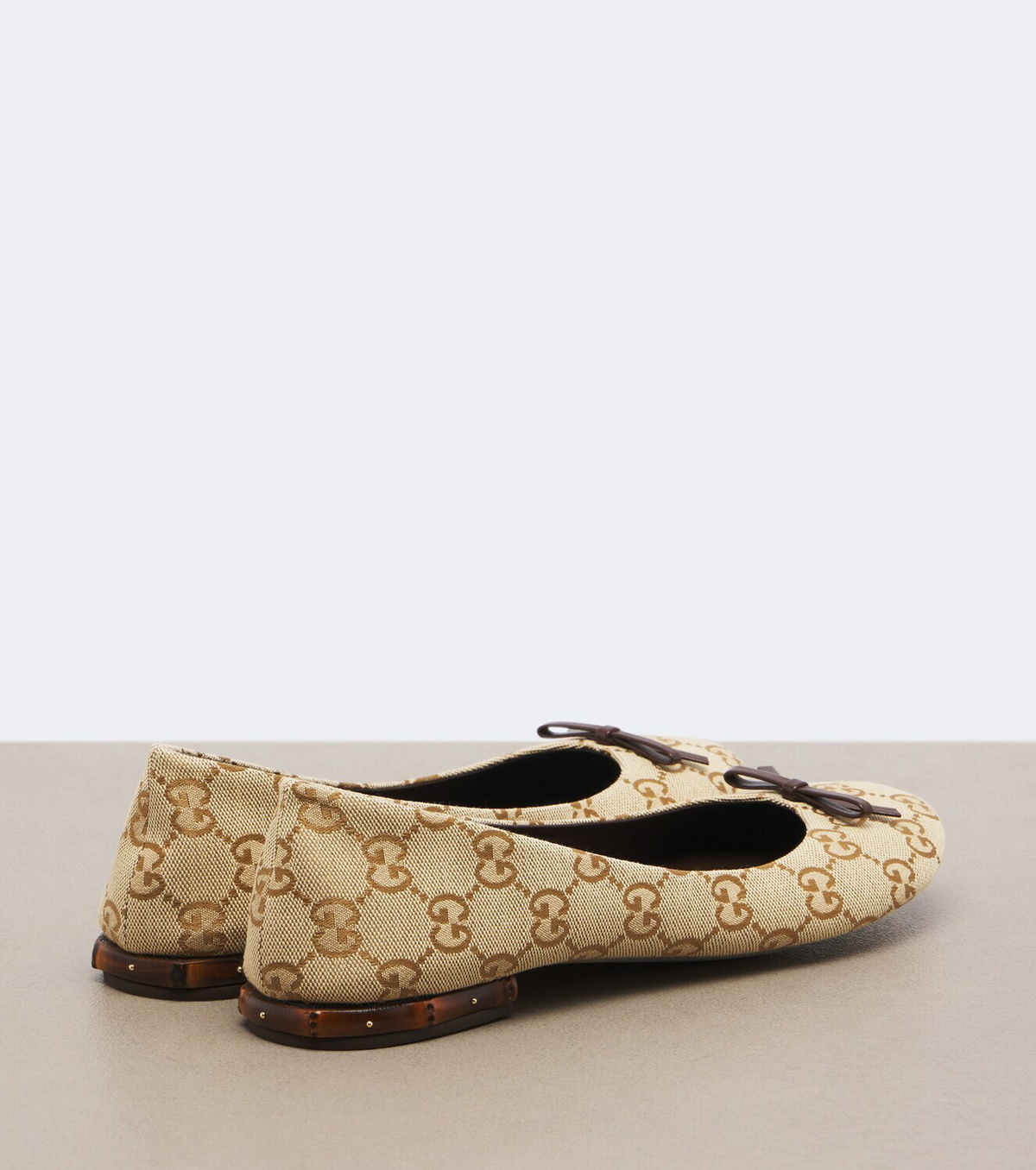 Gucci GG canvas ballet flats