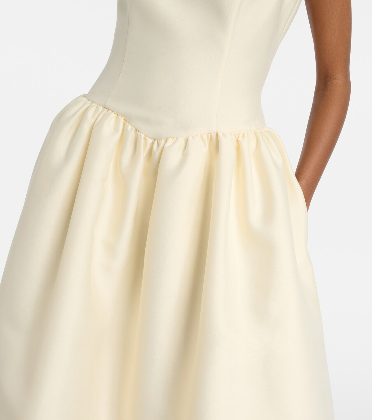 Self-Portrait Taffeta midi dress