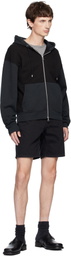 Nudie Jeans Black Seth Denim Shorts