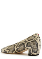 Aeyde Helia 35 Python-effect Leather Pumps