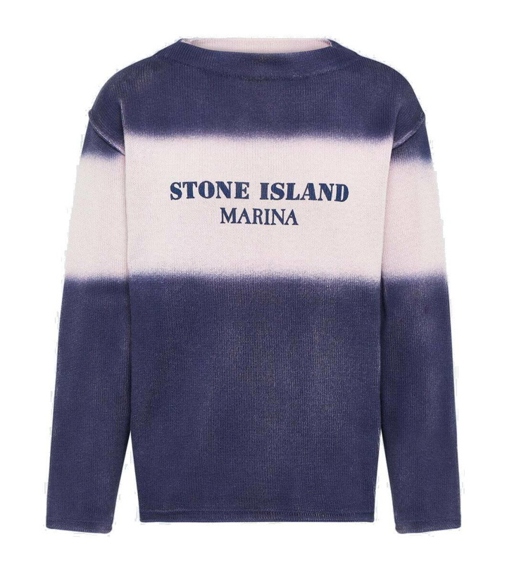 Photo: Stone Island Marina intarsia cotton sweater