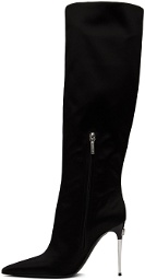 Dolce&Gabbana Black Satin Tall Boots
