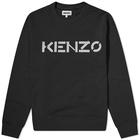 Kenzo Men's Bi-Colour Logo Crew Sweat in Black