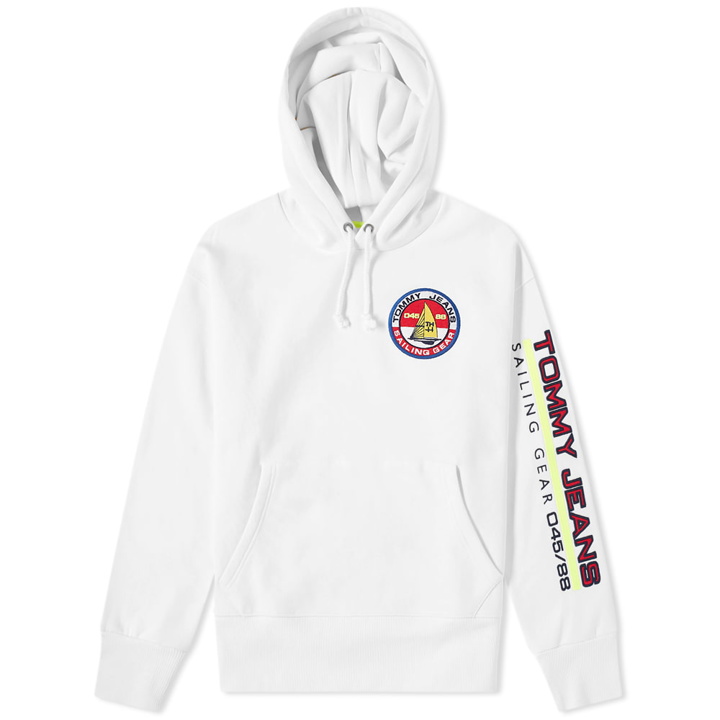 Photo: Tommy Jeans 5.0 90s Sailing Logo Hoody White