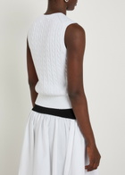 Polo Ralph Lauren Cable-knit Cotton Vest White