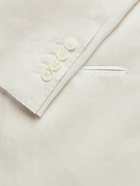 Brunello Cucinelli - Shawl-Lapel Satin-Trimmed Linen Tuxedo Jacket - Neutrals