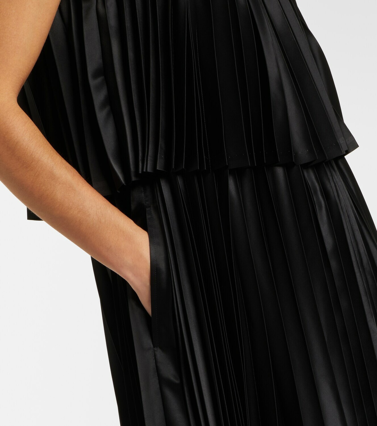 Noir Kei Ninomiya Satin midi dress