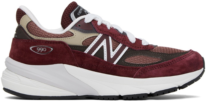 Photo: New Balance Burgundy Made in USA 990v6 Sneakers