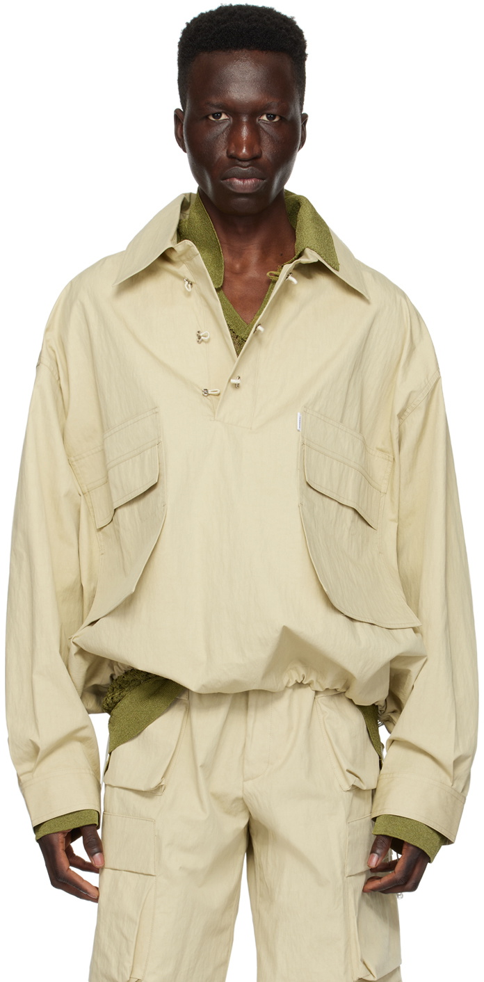 Bonsai Beige Hook-Eye Jacket