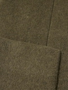 Our Legacy - Robe Melton Wool-Blend Overcoat - Green