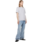 Givenchy Gray Contour Seam Contrasted Stitch T-shirt