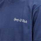 Sporty & Rich Men's HWCNY T-Shirt in Navy/White