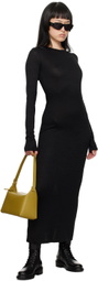 rag & bone Black Crewneck Maxi Dress