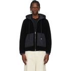 Moncler Black Archivio Zip-Up Cardigan Hoodie